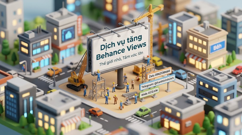 tăng behance views chất lượng cho project