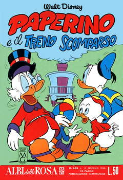 Albi della Rosa 0605 - Paperino e il treno scomparso (1966)