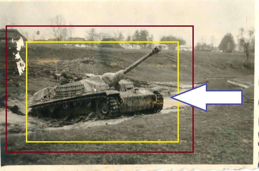 FOTO WKII Sturmgeschütz 40 Panzer Langrohr Sauko