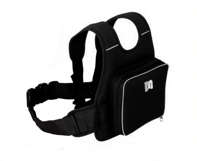 Children Motorcycle Safety Harness for Electric Bike Adjustable Kids Security Strap with Storage Bag Black Anti-Fall Protection Gear Front and Rear Use