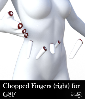 Right Hand Chopped Fingers for G8F