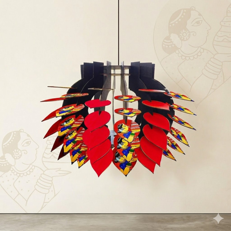 Cheriyal Painting on MDF Lantern DIY Kit 
