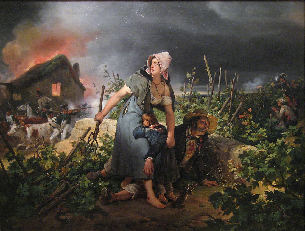 Scène de la guerre civile en Lermandie en 1831