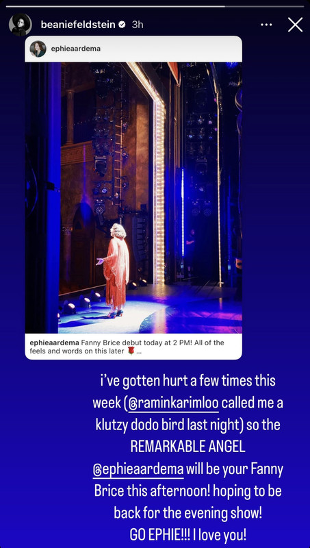 Funny Girl -Second Standby going on-