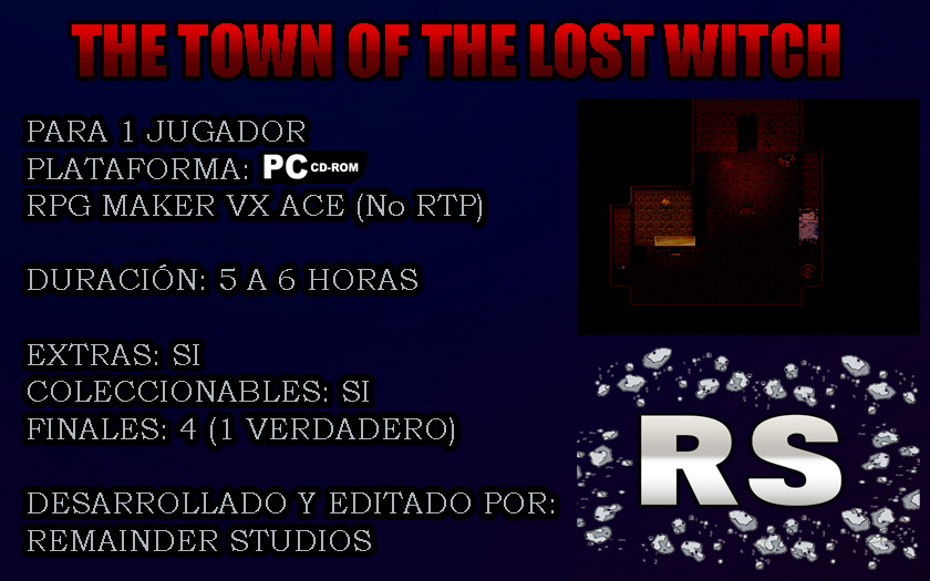 [RPG Maker ] The Town of The Lost Witch - Horror - ¡Ya puedes descargarlo! Ficha-juego