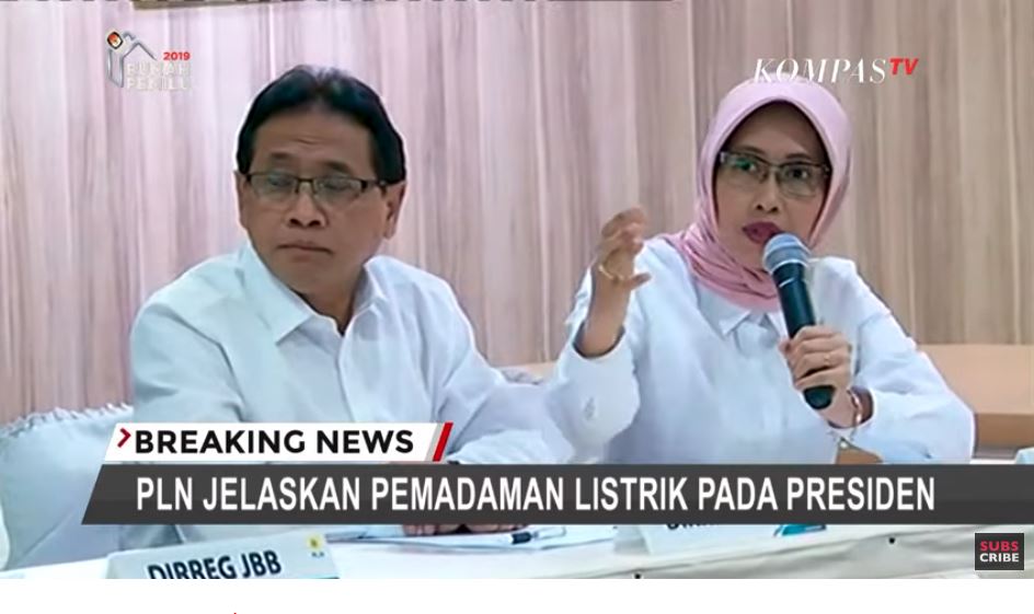 PLT Dirut PLN menjelaskan penyebab pemadaman listrik kepada Jokowi