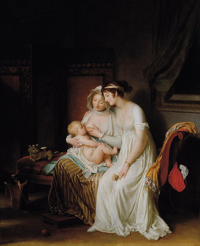 04-Une-femme-allaitant-son-enfant-regard-e-par-son-amie-Marguerite-G-rard