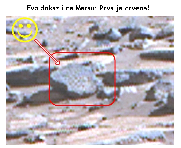 Upravo nam je stigao i dokaz  s Marsa: PRVA JE CRVENA KOCKICA!  2