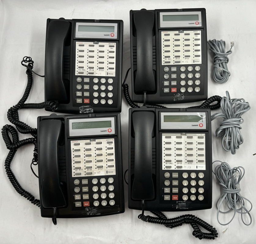 LOT OF 4 AVAYA 7311H14E-003 108236712 BLACK BUSINESS TELEPHONES