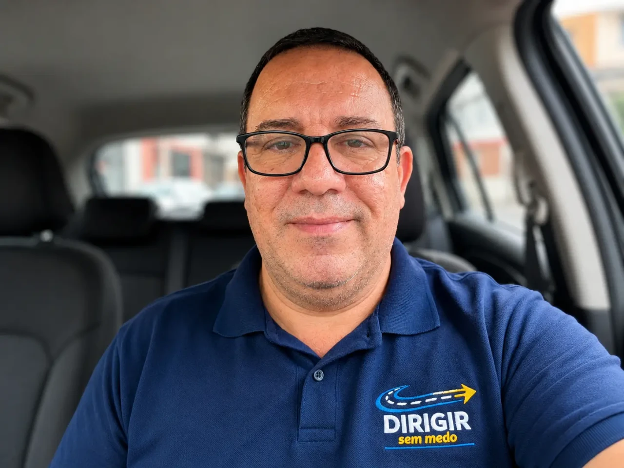 Marcos de Lima, instrutor especializado em aulas para perder o medo de dirigir no Rio de Janeiro