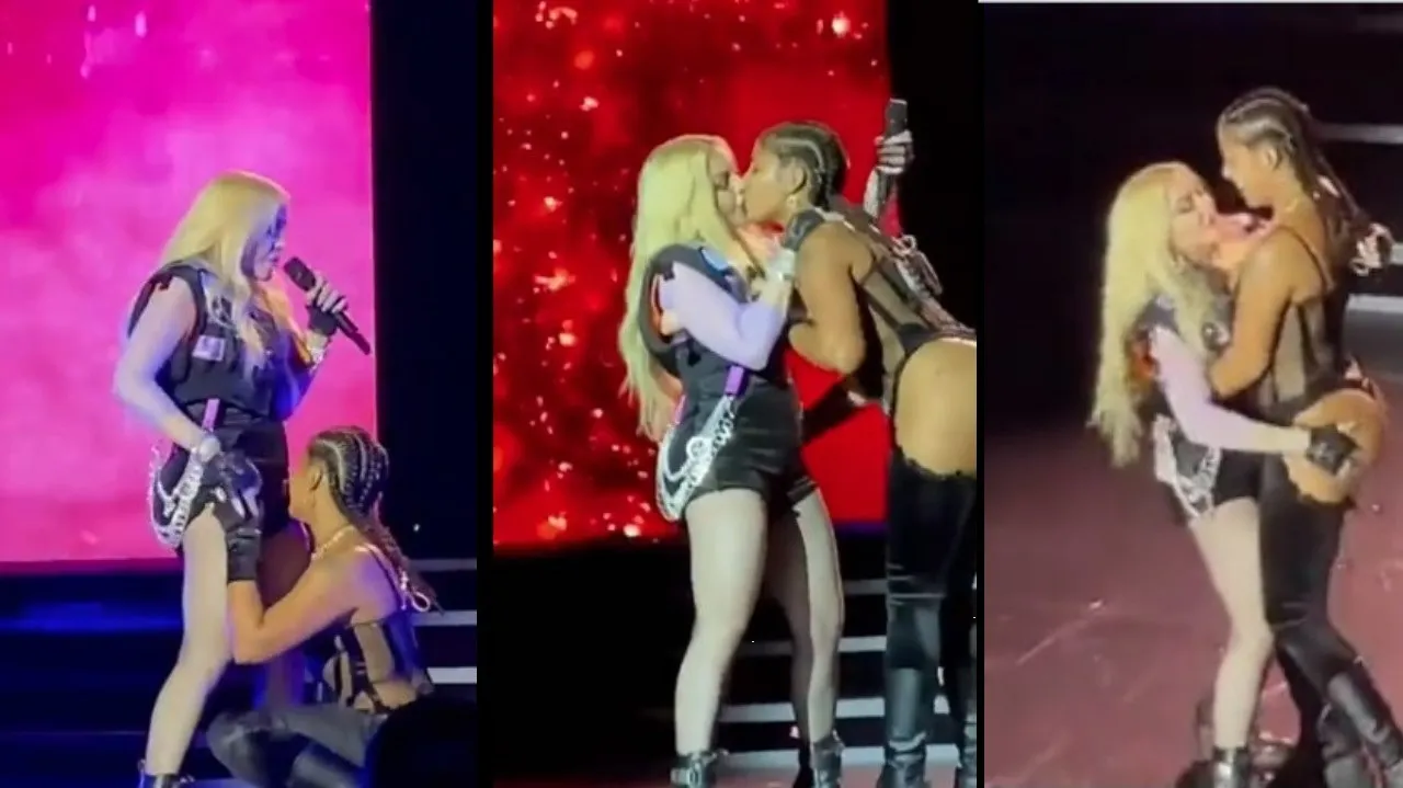 Madonna y Tokischa protagonizan momento erótico en pleno concierto, esto pasó