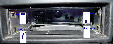 Tiroir Autoradio Zafira A perso martelé