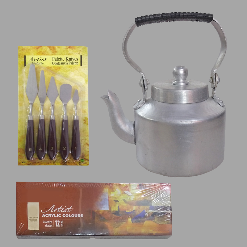 Knife Painting on Kettle DIY Kit