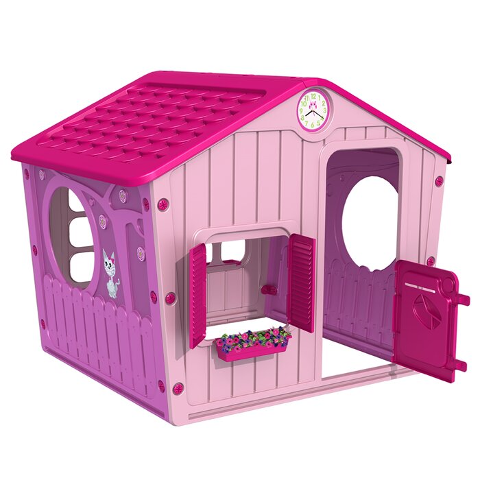 outdoor pink playhouse