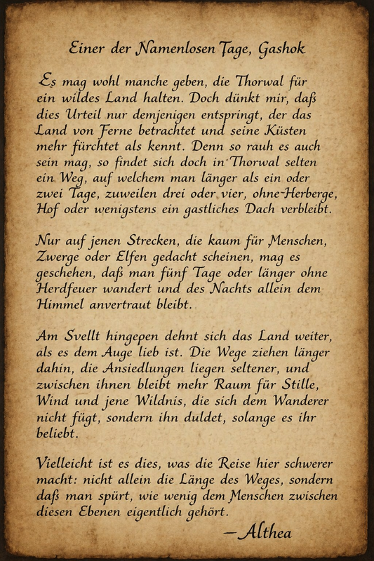 Aus Altheas Reisetagebuch