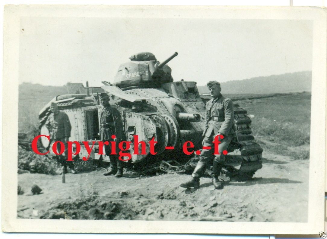 FOTO - PANZER - Französischer CHAR 1bis mit CHAR