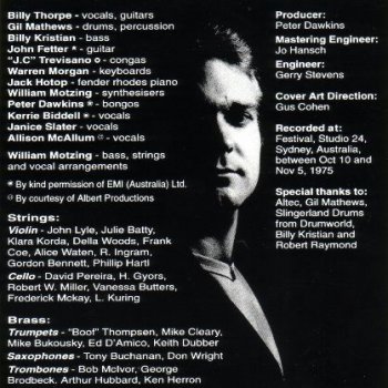 Billy Thorpe - Million Dollar Bill (1974) [Reissue 1994] Lossless+MP3