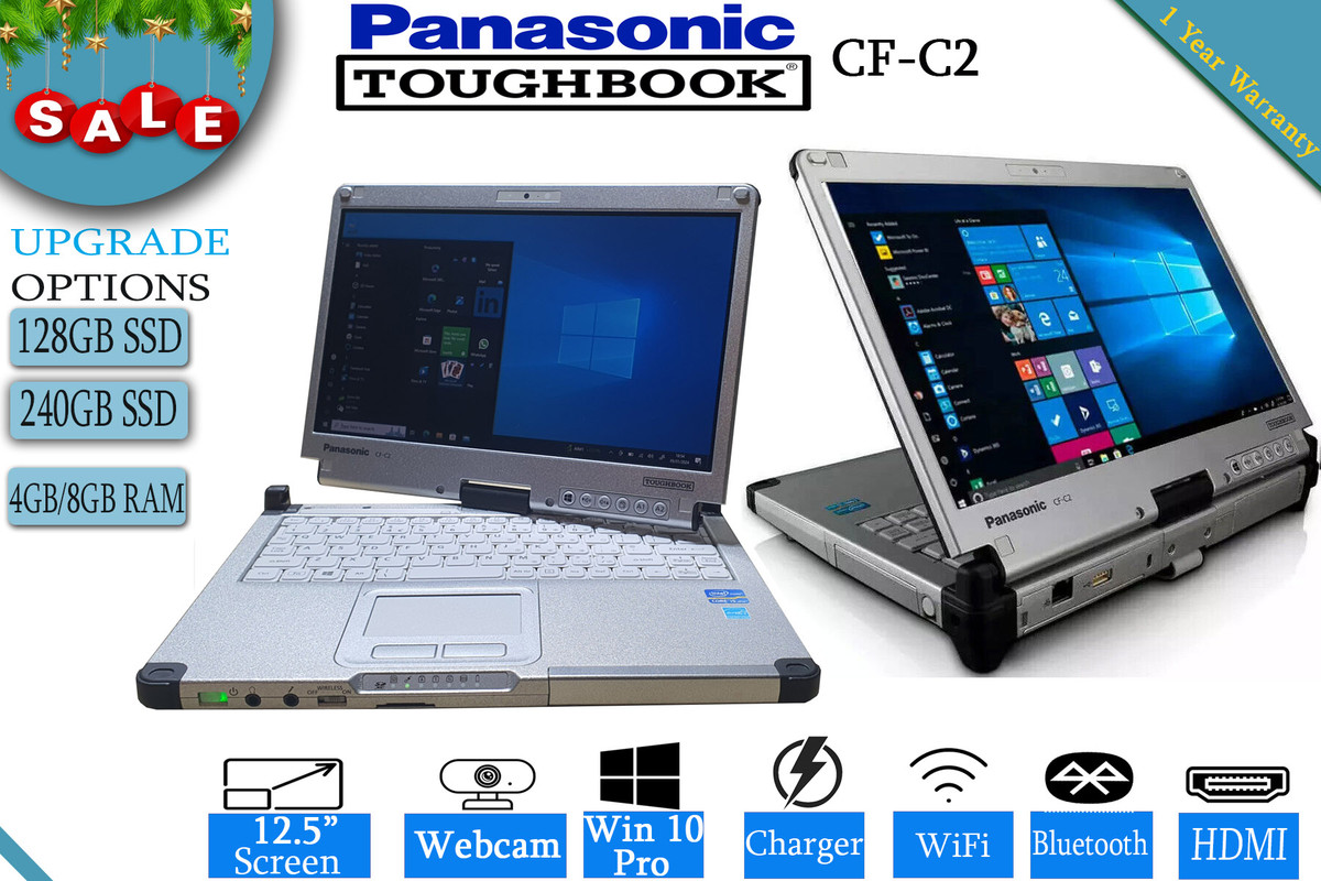 Panasonic Toughbook CF-C2 i5 8GB 240/ 512GB/ 1TB SSD Win 10