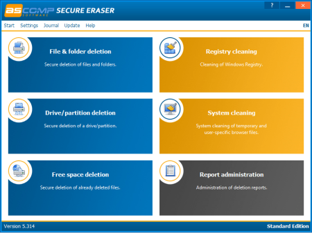 Ascomp Secure Eraser v5.314 Standard