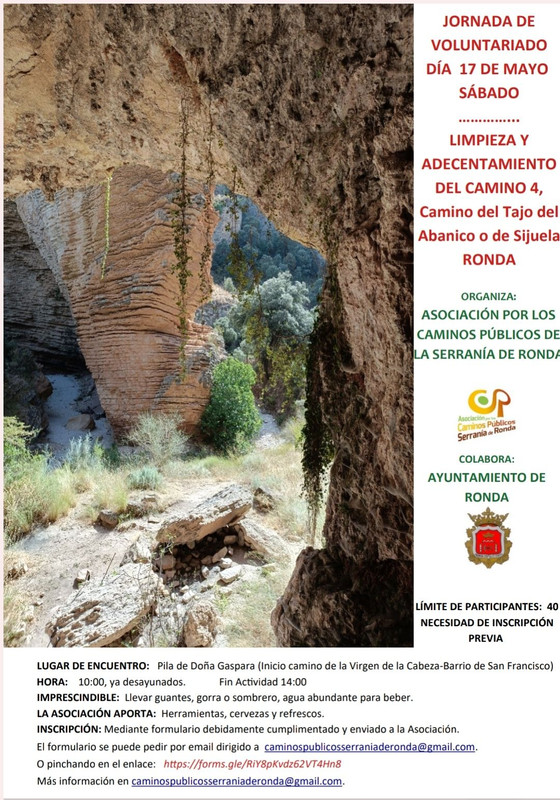 Limpieza del Camino del Tajo del Abanico
