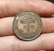 2 Pesos Honduras 1862 IMG-20210630-195425