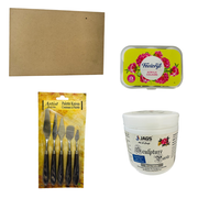 Penkraft Sculpture Paste Art on Name Plate DIY Kit | Complete DIY Craft Kit for Beginners & Hobby Artists