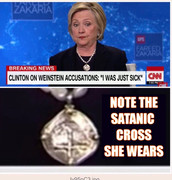 Clinton-Weinstein-satanic-cross