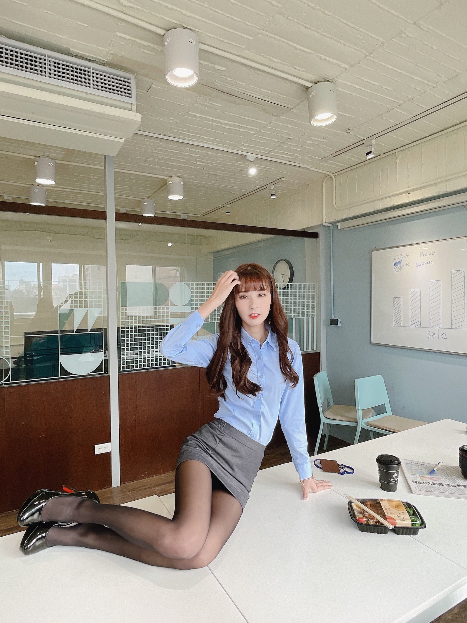 泥泥汝 OL 女郎 B 主题 写真＋视频合集｜高人气职业风作品（350P｜12V｜840MB）插图5