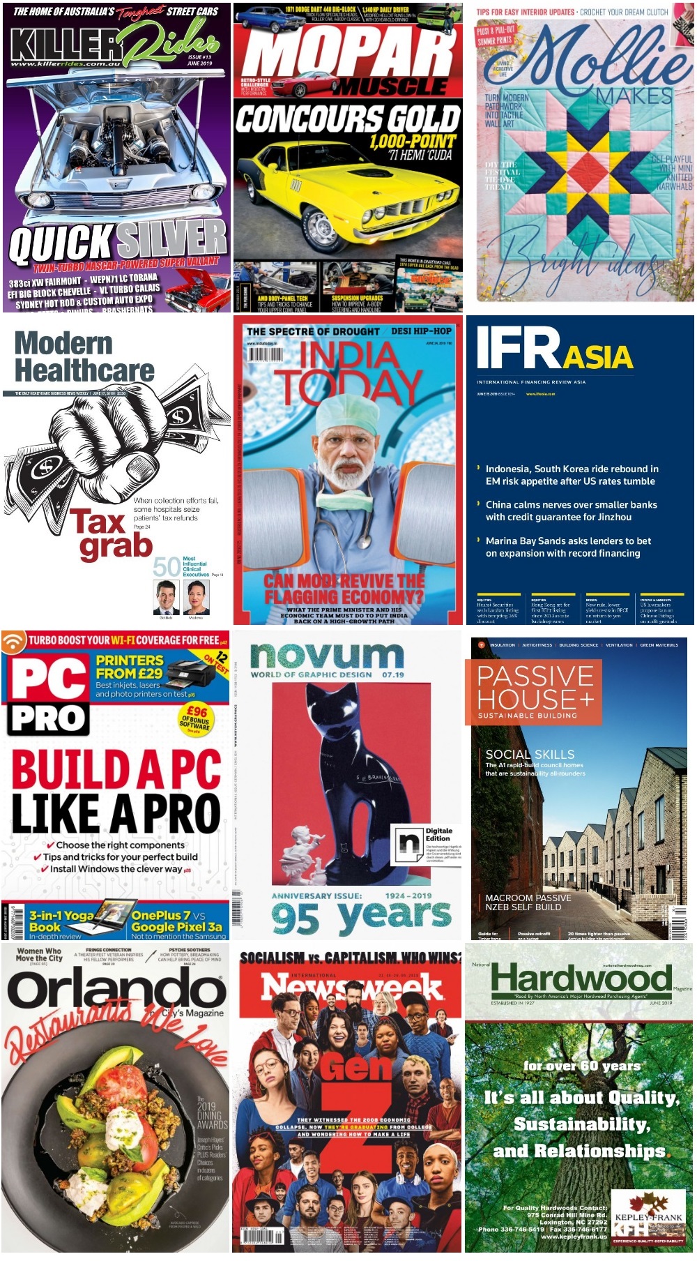 40 Assorted Magazines - June 27 2019