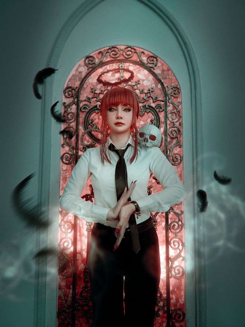 Joyce Lin2x Makima Cosplay Chainsaw Man 写真 47P插图5