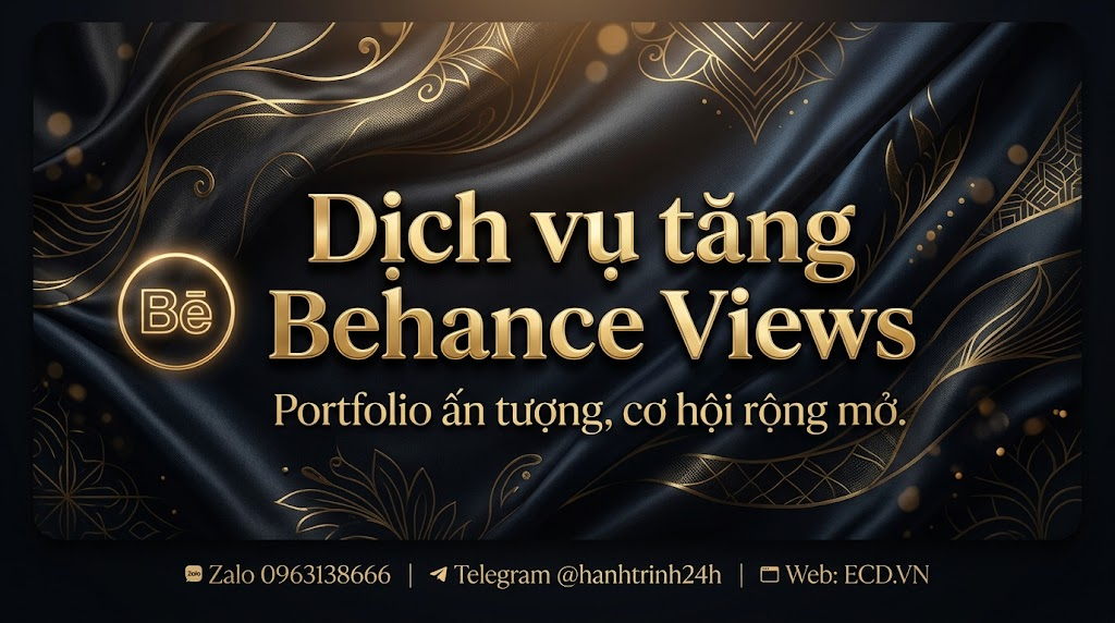 tăng behance views nhanh chóng behance pro