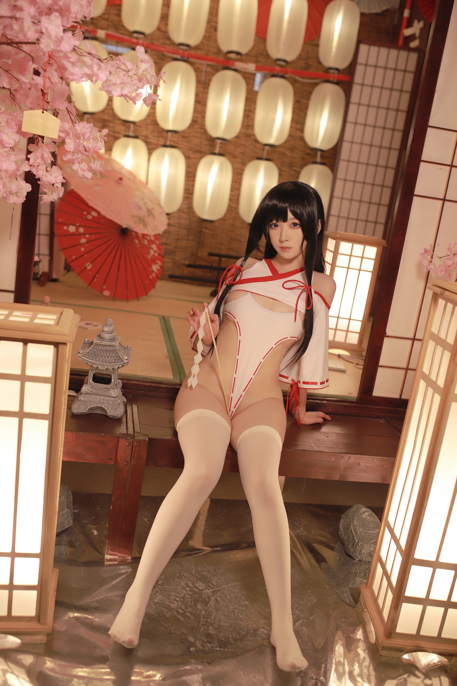 朝霧愛 – ビッチ巫女 Cosplay 高清写真（31P-305.1M）反差主题插图9