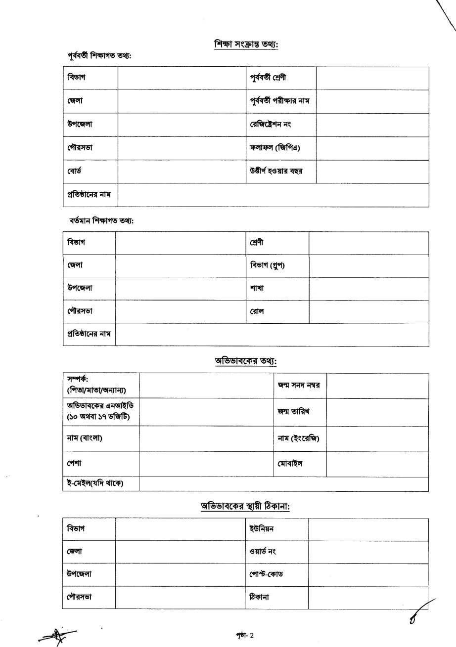 Stipend Application Form