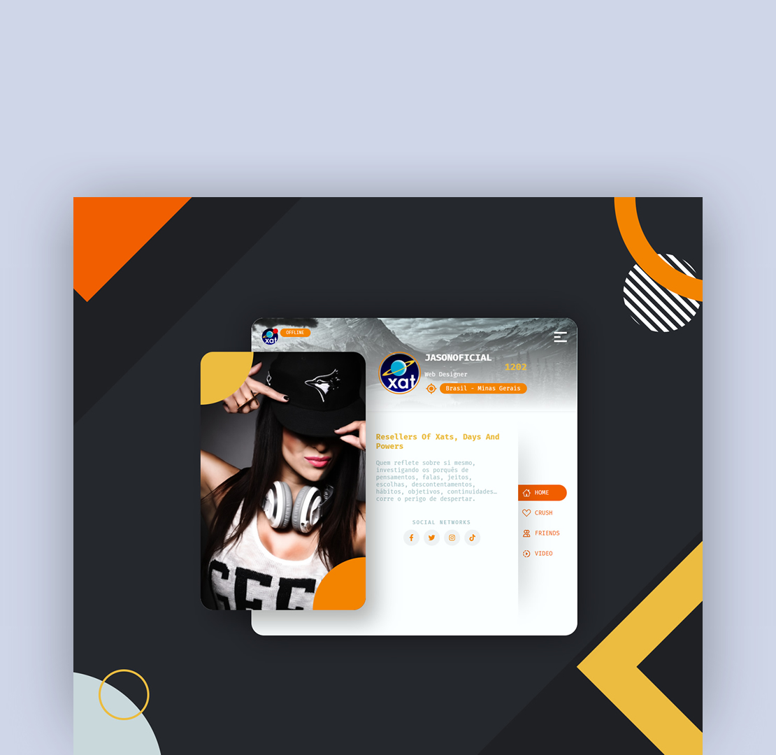 Floating Orange Dark