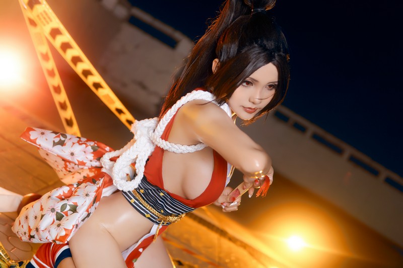 Joyce Lin2x Mai Shiranui Cosplay 性感写真 39P插图7