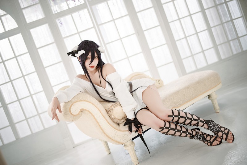 切切Celia 雅儿贝德 Albedo Cosplay Overlord 写真 39P插图6