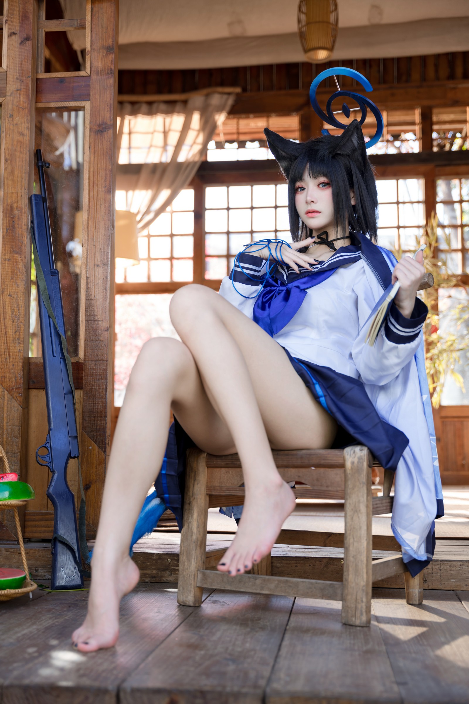 九柒喵 – 桐生桔梗 Cos 高清大合集（88P-470MB）和风旗袍写真插图3