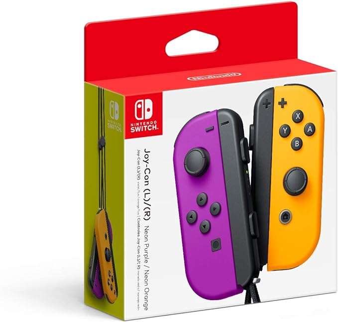 LINIO: Controles Joy Con L y R Para Nintendo Switch Morado y Naranja 
