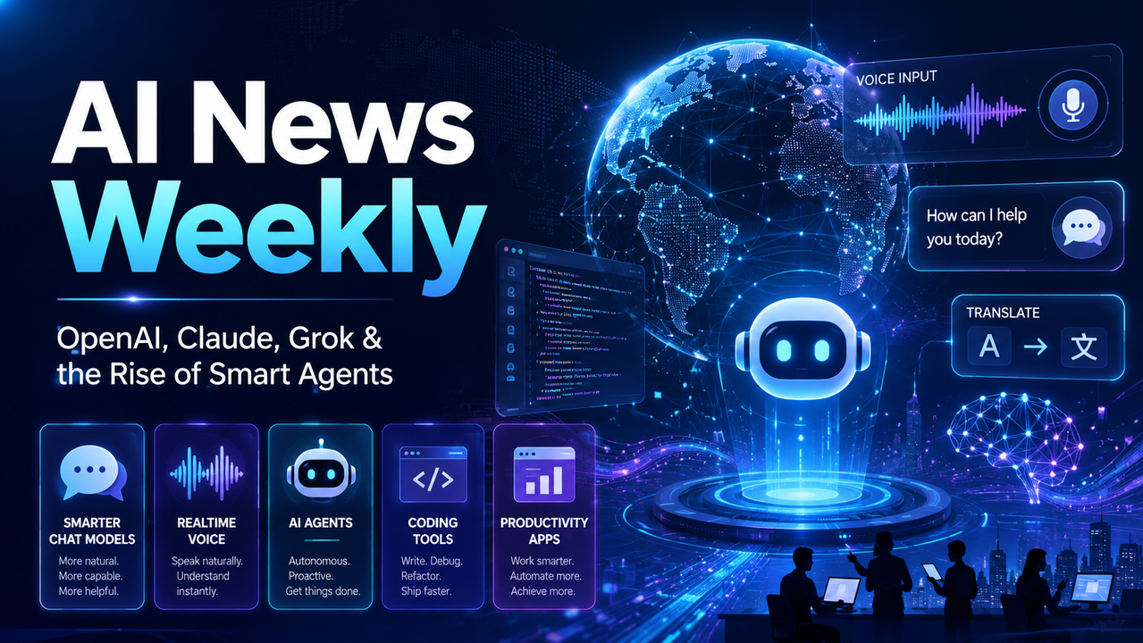 AI News Weekly: OpenAI, Claude, Grok and Smart Agents