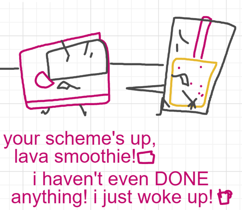 A panel from A Murder On The, episode six of the Board Boards object show by Furretwalk/WalkingFurret.
