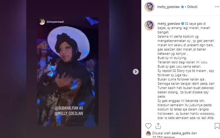 melly goeslaw marah saat halloween