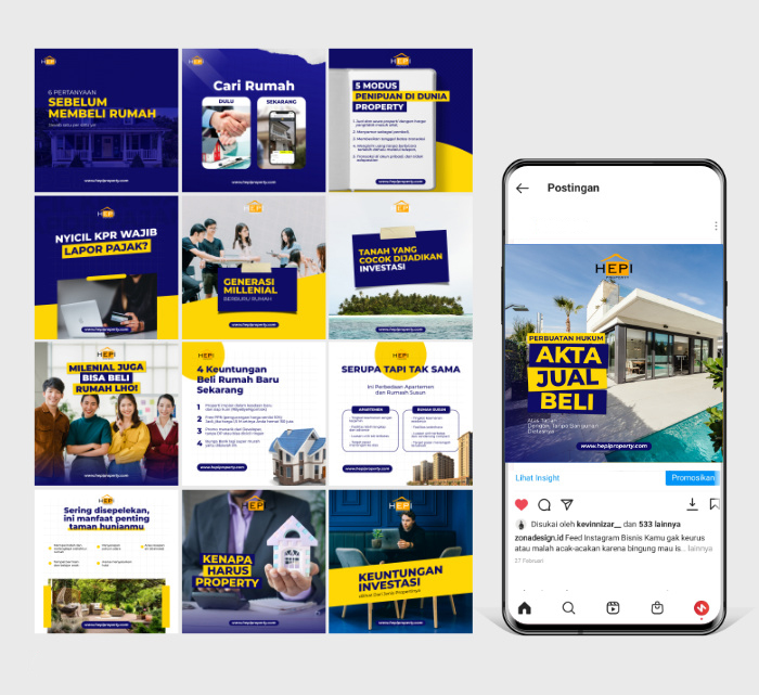 Desain feed instagram Property, real estate, perumahan | Semarpedia