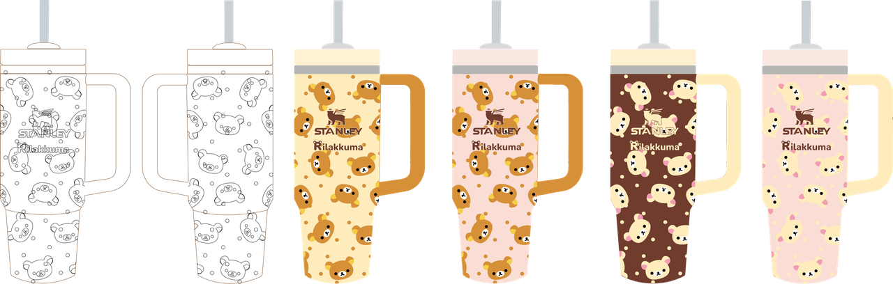 Pattern applied to tumbler colorways