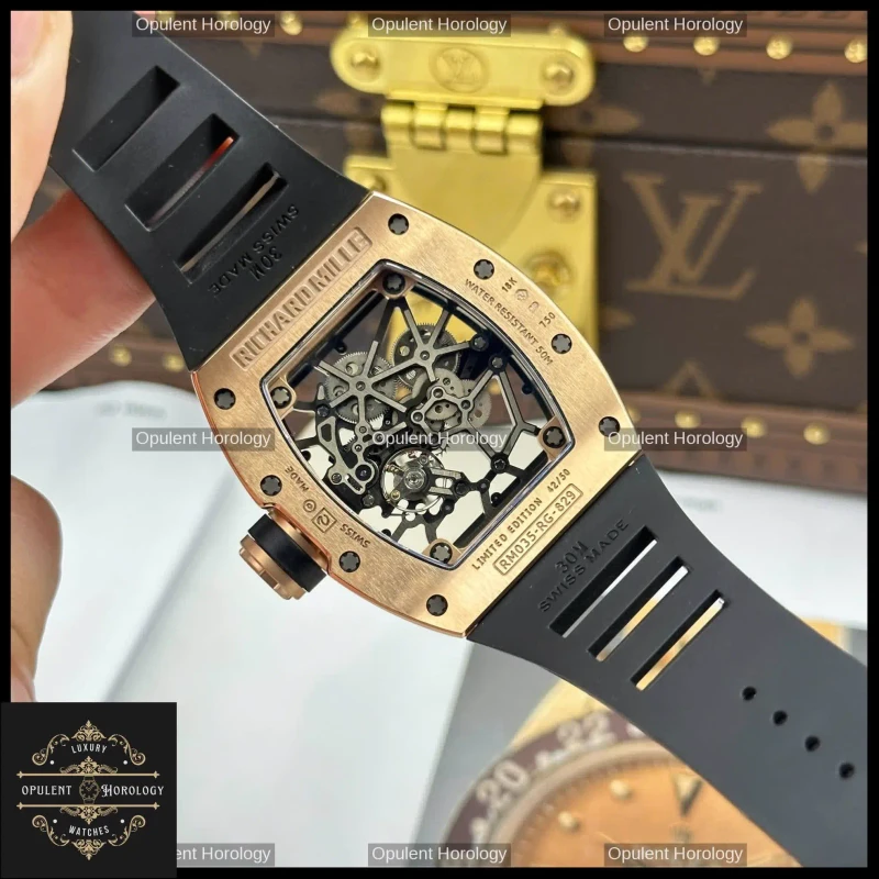 Richard Mille RM 035 Americas Toro – Rose Gold Manual-Winding 40mm - Super Clone