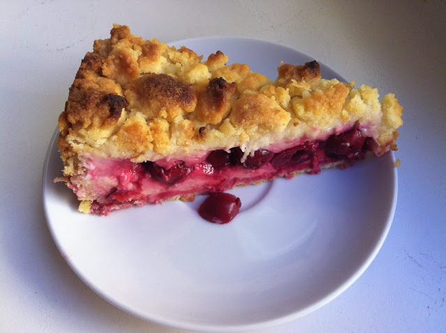 Kirsch-Streusel mit Vanille-Pudding Kirsch-Streusel mit Vanille-Pudding