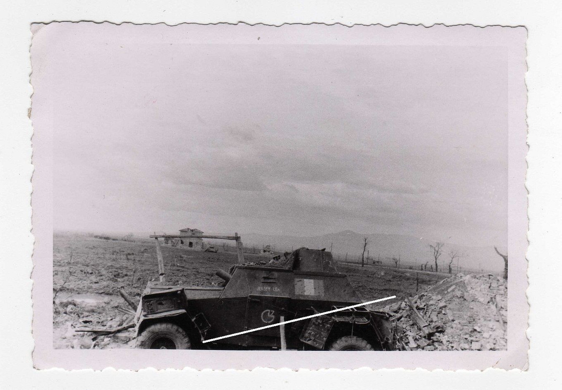 Original Foto 2WK engl. UK Tank Panzer in Frankr