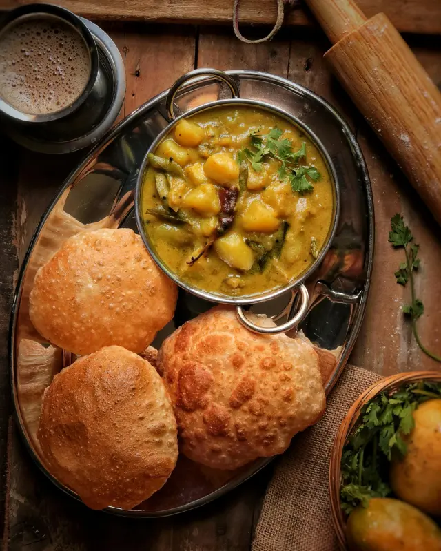 Breakfast Day 4 - Poha and Morning Meal