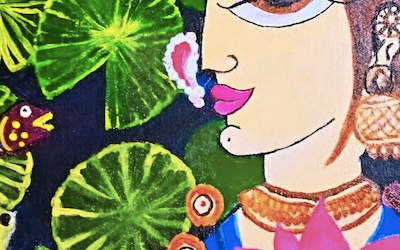 Lady and the lotus
