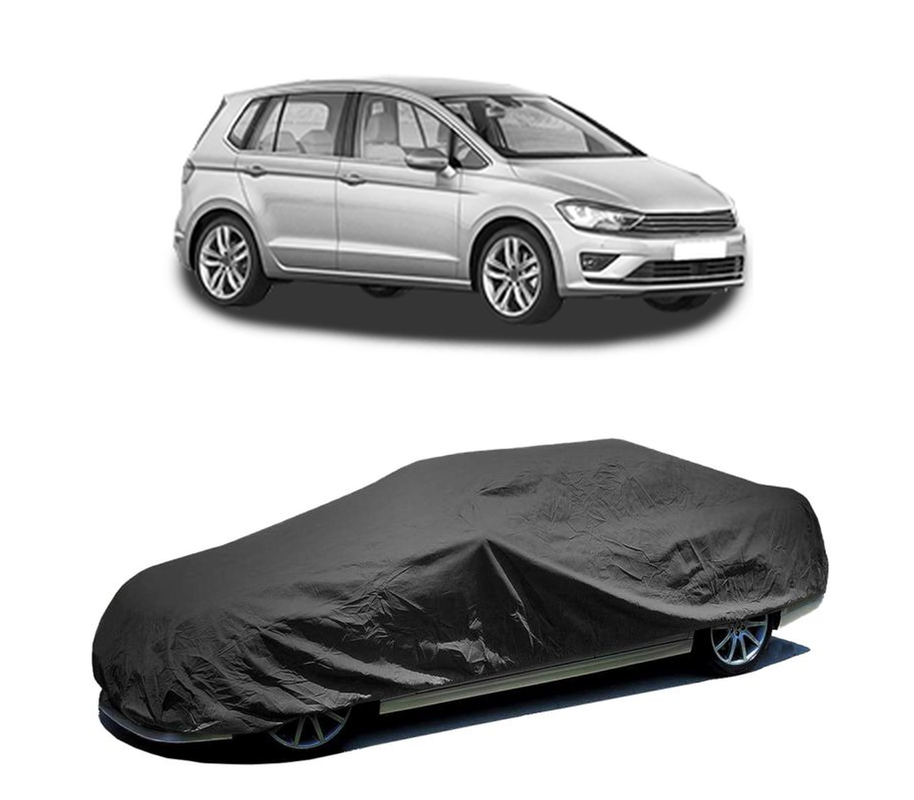 Husa tip prelata auto pentru Volkswagen Golf SPORTSVAN VII (AM1, AN1) 2014 - 2020,culoare negru, material textil impermeabil, rezistanta la intemperii praf UV, CARPASSION Husa Protectie