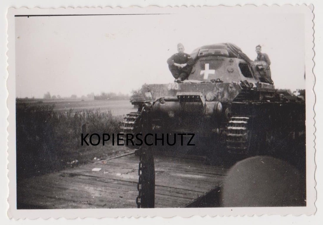 Original priv. Foto Panzer Polen Vormarsch weiße
